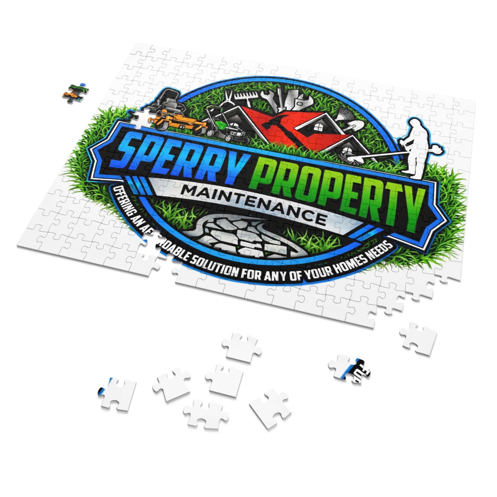 Jigsaw Puzzle with Tin