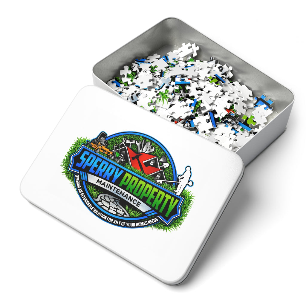 Jigsaw Puzzle with Tin